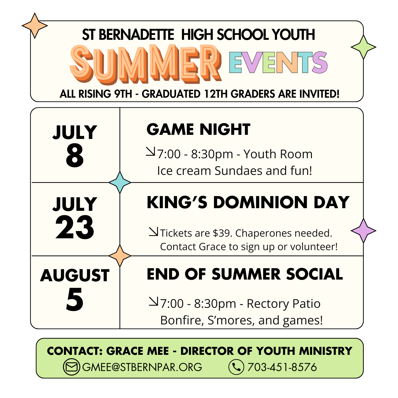 Copy of SQUARE High School summer Schedule (1)
