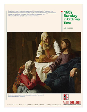 20 July, The Sixteenth Sunday in Ordinary Time