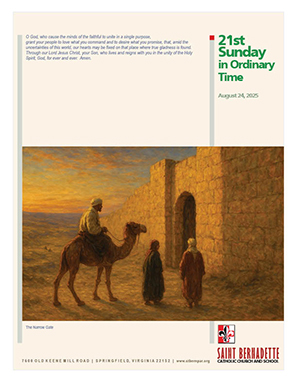 24 August, The Twenty-first Sunday in Ordinary Time