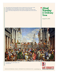 31 August, The Twenty-second Sunday in Ordinary Time