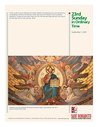 7 September, The Twenty-third Sunday in Ordinary Time