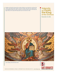 23 November, The Solemnity of Christ the King of the Universe