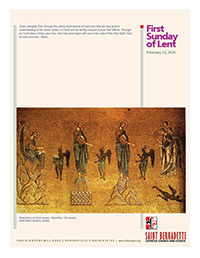 22 February, The First Sunday of Lent