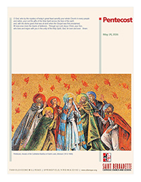 24 May, Pentecost Sunday