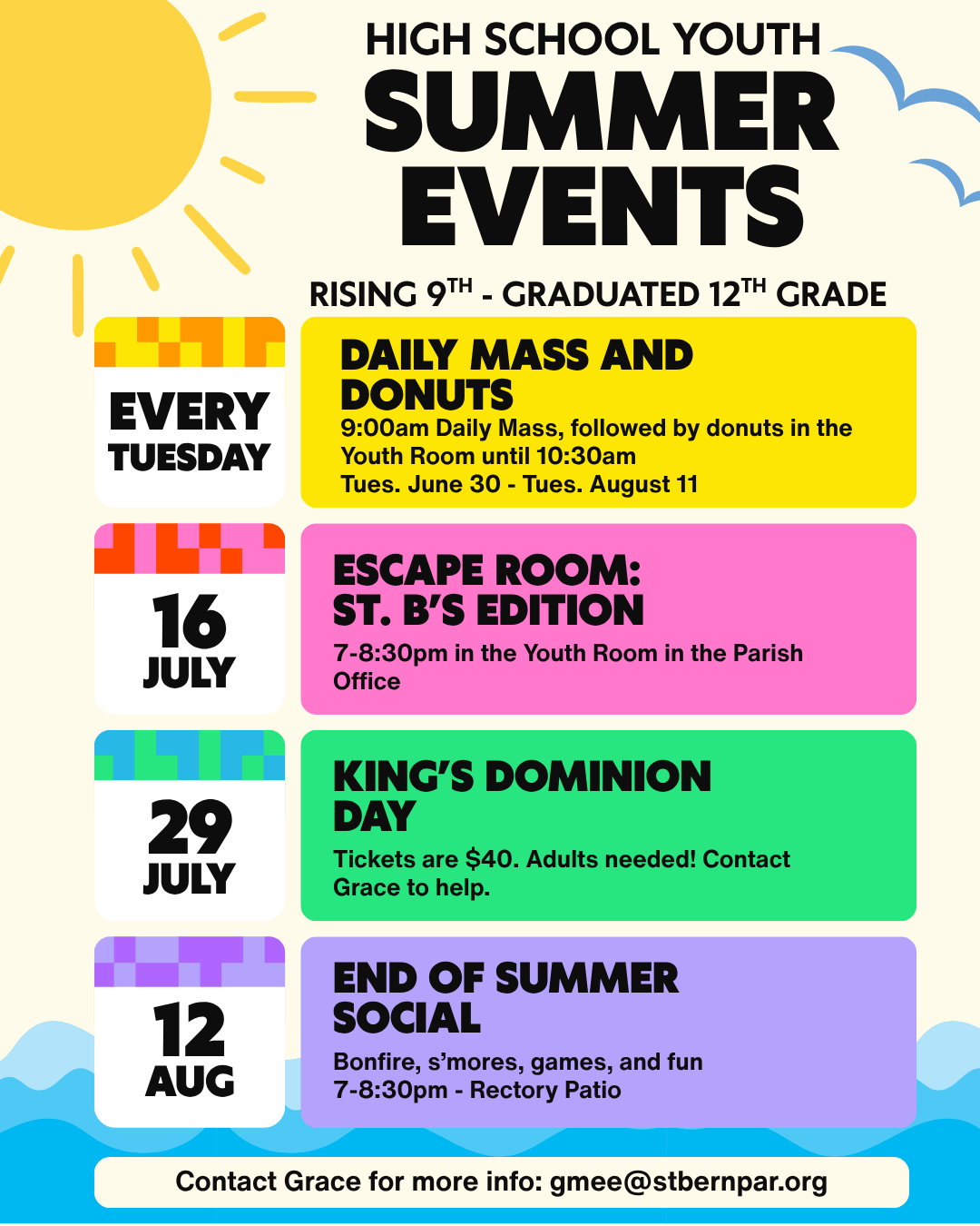 Colorful Modern Event Schedule Instagram Post (2)