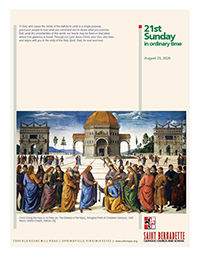 23 August, The Twenty First Sunday in Ordinary Time