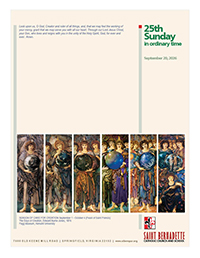 20 September 2026, The Twenty Fifth Sunday in Ordinary Time