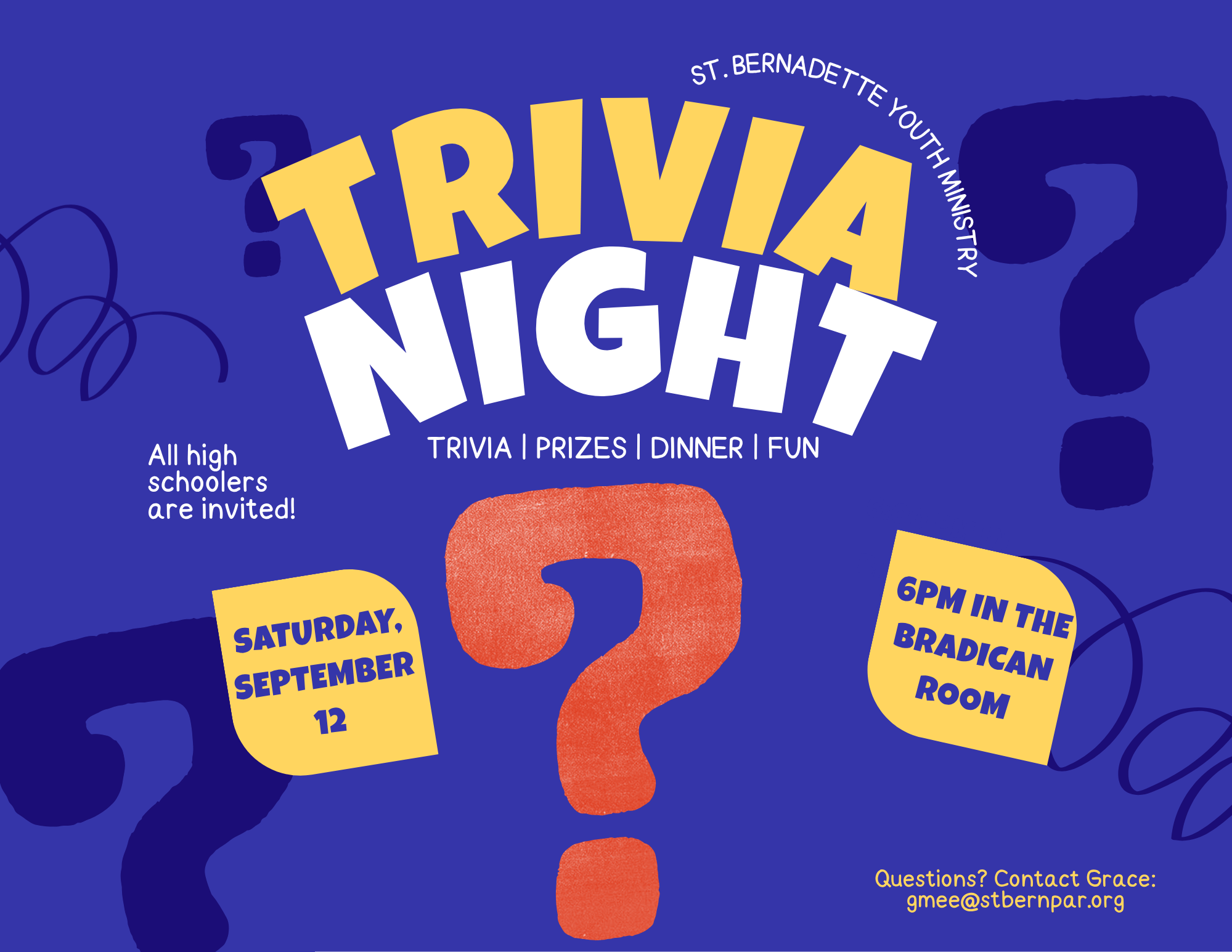 9.12 Trivia night flyer