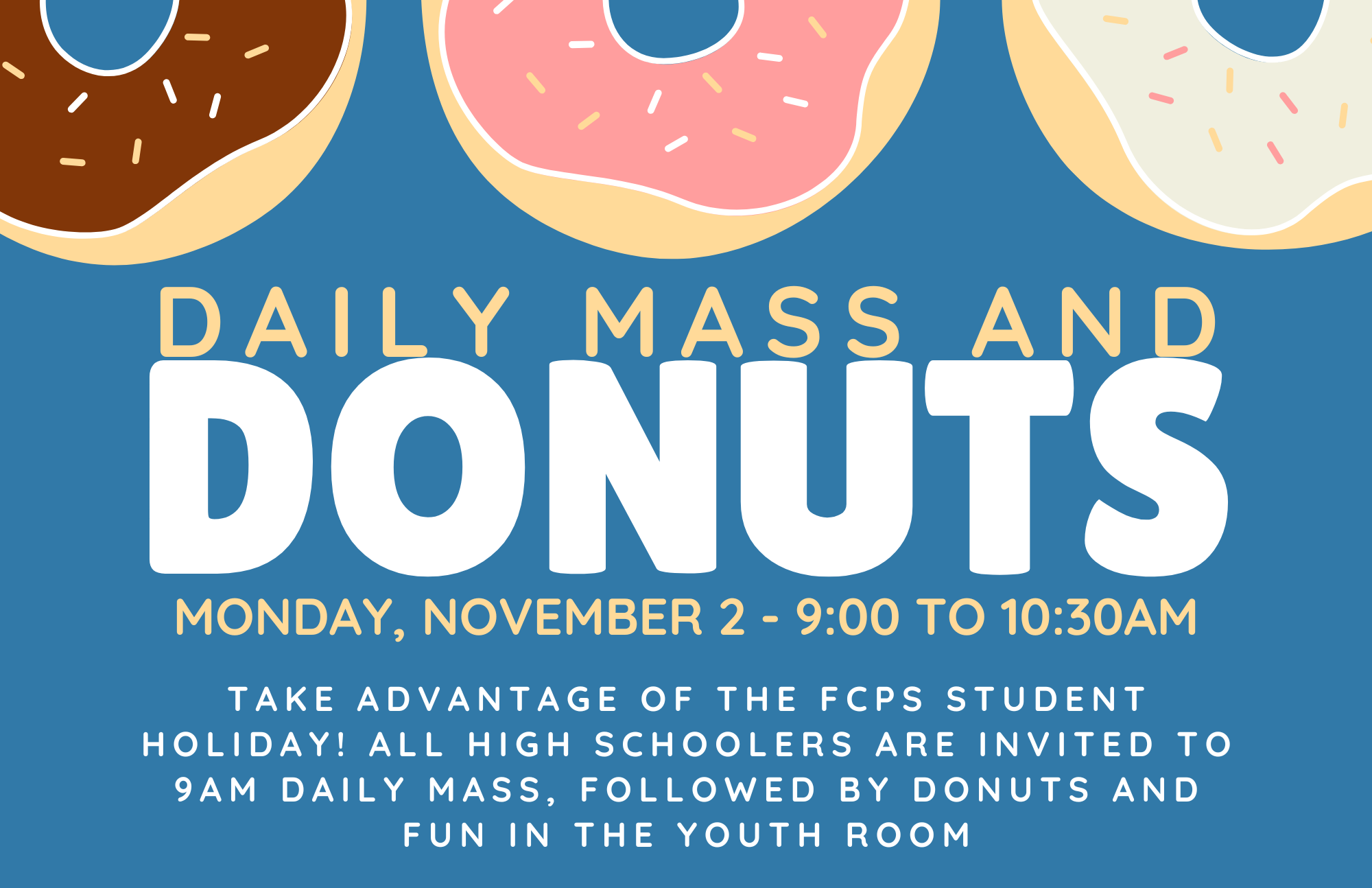 November 2 daily mass and donuts